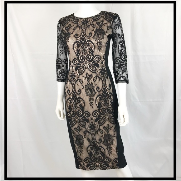 London Times Dresses & Skirts - HP LONDON TIMES  Stunning Black, Lace Dress